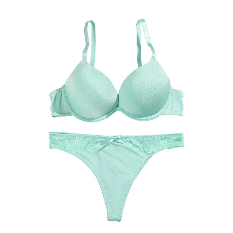Bra, glossy set with steel rings, supporting breathable comfortable underwear