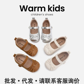 女童小皮鞋秋季女宝宝甜美公主鞋软底防滑玛丽珍小皮鞋一件代发