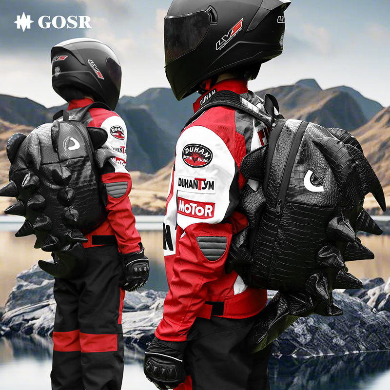 Cycling Bag Can Hold Full-Face Helmet, Shark Backpack, Waterproof Backpack, Motorcycle Equipment Backpack, Personalized Rider Bag for Men and Women