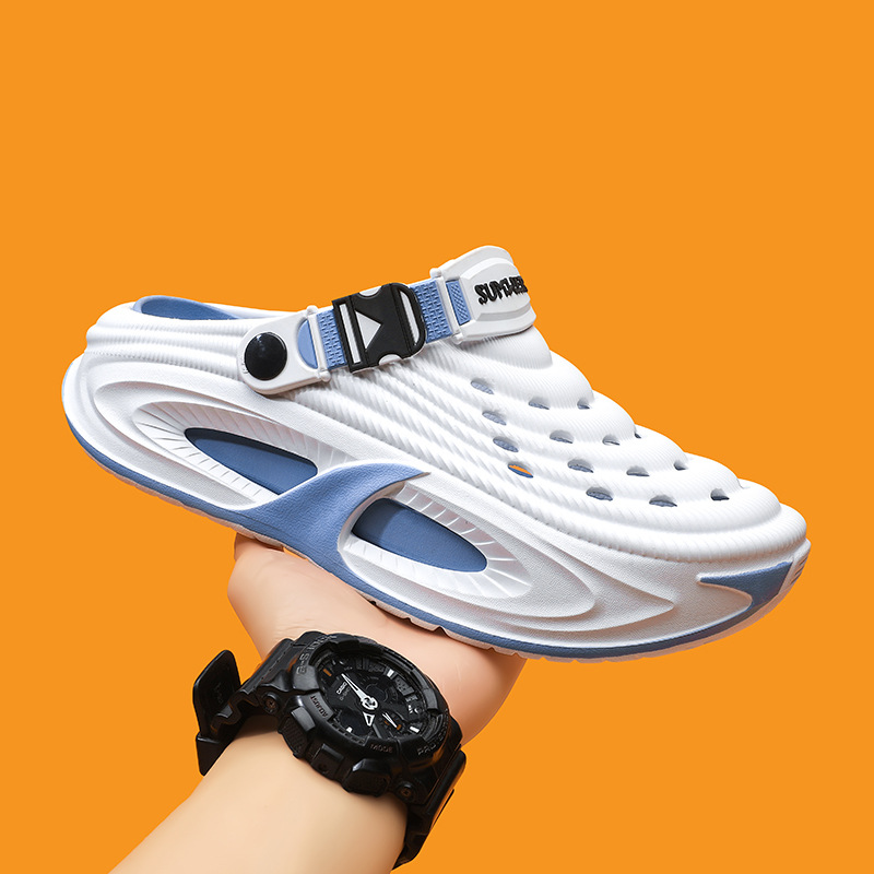 Croc-style Cross-border Large Size Summer New Men's Outdoor Beach Shoes Fashionable Indoor Operating Room Closed-toe_voghion.com