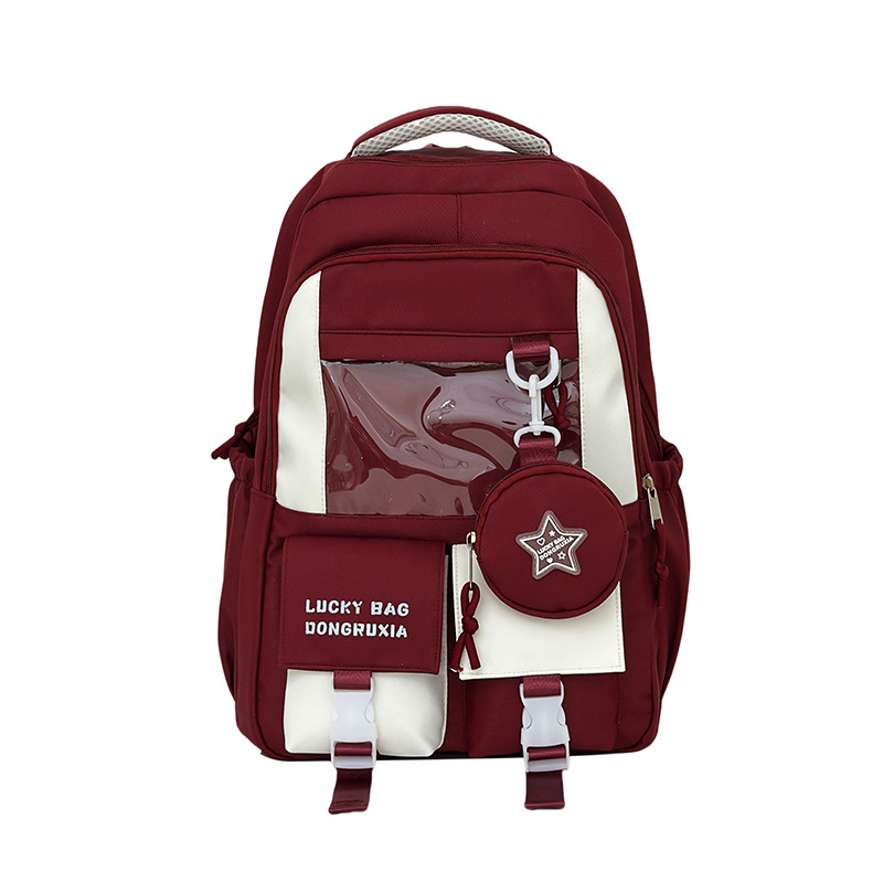 Linda mochila escolar para estudiantes de gran capacidad nueva mochila para estudiantes de secundaria y universitarios