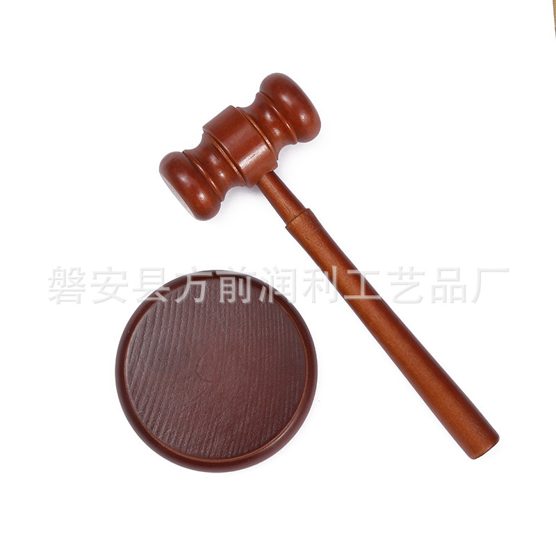 Toy Judge Hammer Base Solid Wood Judge Hammer high quality Wooden Judge Hammer Gavel Children's Grasp