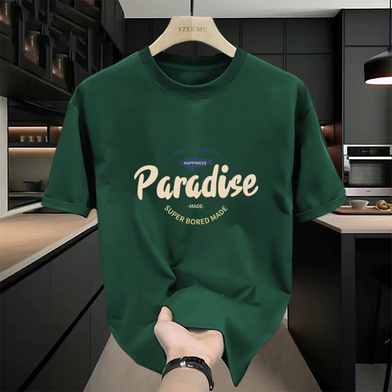 Green, cotton, with short sleeve, 100% cotton