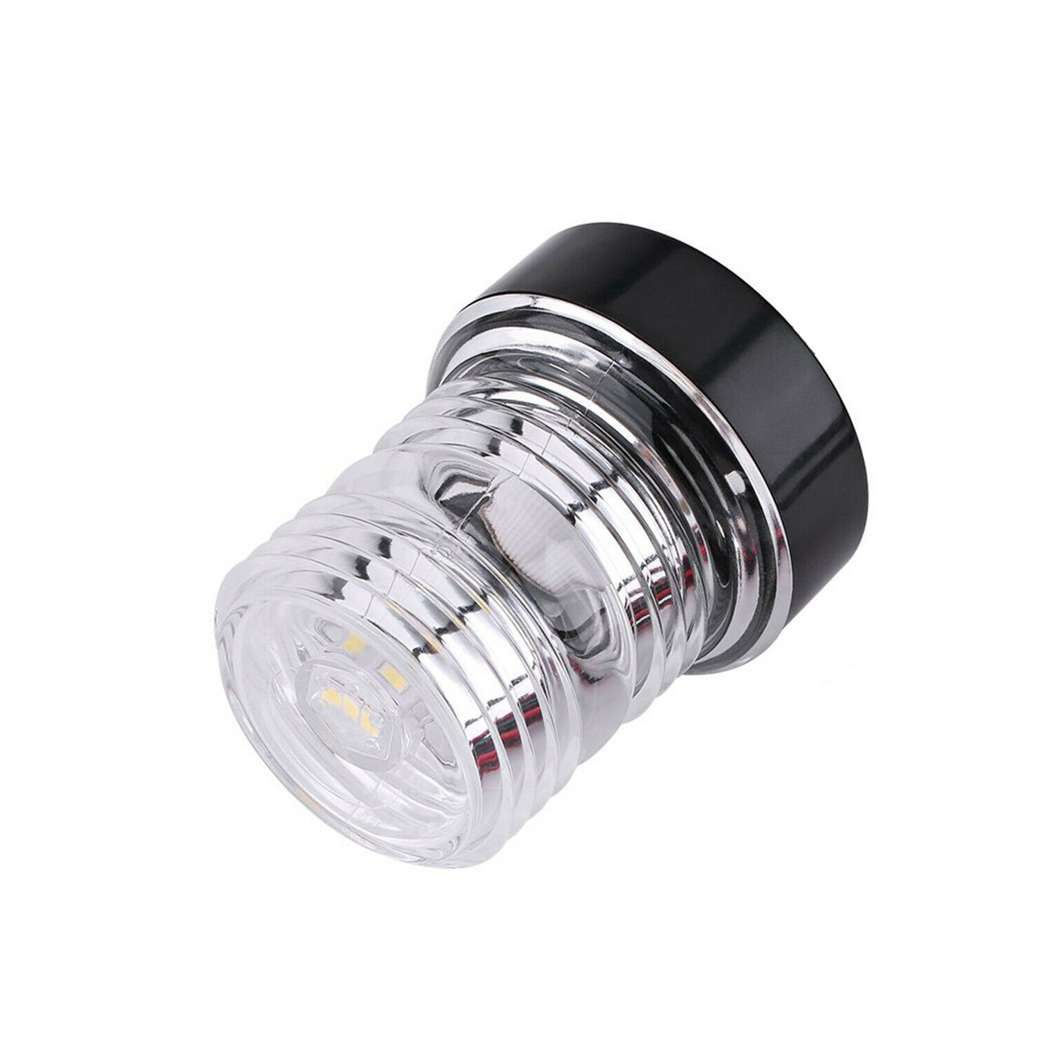 LED船用360度环照灯透明塑料底座舷灯LED/钨丝游艇灯小艇照明灯指