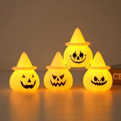 ハロウィンカボチャ電子キャンドルライトアレンジメント小道具装飾発光おもちゃカボチャランタンパーティー装飾用品