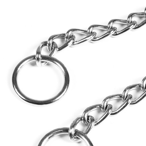 Manufacturer Direct Sale Metal Double Ring Adjustable Dog Chain Necklace Collar P Chain Anti-Bite Collar Pet Collar
