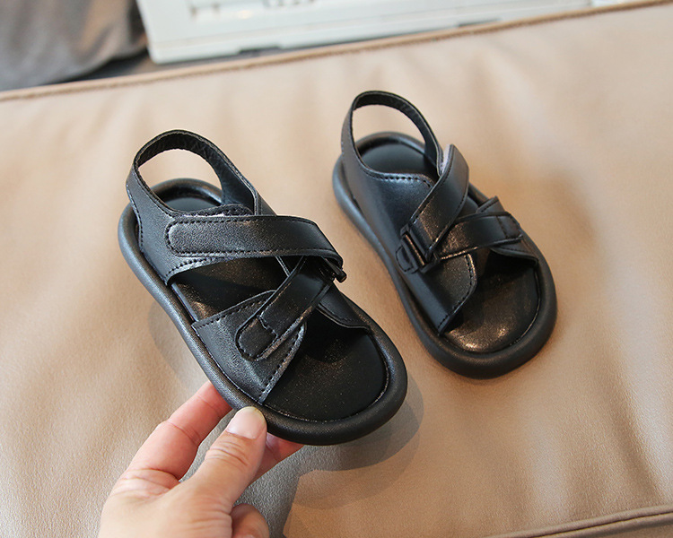 Versione coreana casual Velcro 2022 estate nuove scarpe da spiaggia per ragazzi e ragazze tendenza per sandali per bambini di piccole e medie dimensioni_voghion.com