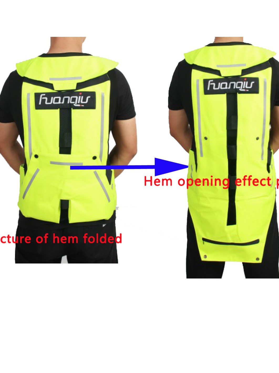 Airbag chaleco airbag traje motocicleta equipo de seguridad de carreras ropa anticaídas infláble chaleco de bicicleta protector de espalda