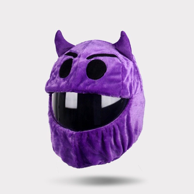 Cross-Border Foreign Trade Wholesale Motorcycle Helmet Covers Stitch Pikachu Santa Claus Cartoon Plush Animal Masks