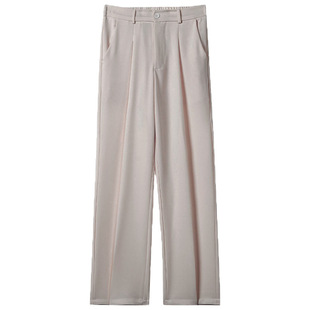 Summer Loose Straight Thin Cleanfit Large Size Draped Pants Ice Silk Pants Men's Black Simple Sports Pants
