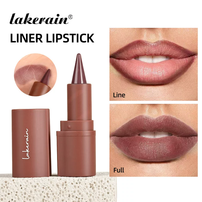 Лайкэрейн карандаш для линии губ, неEasy to dip the cup zirun Matte lip thread red
