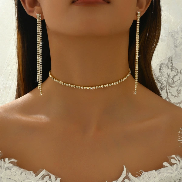 80823702 Gold and White Two -piece Set