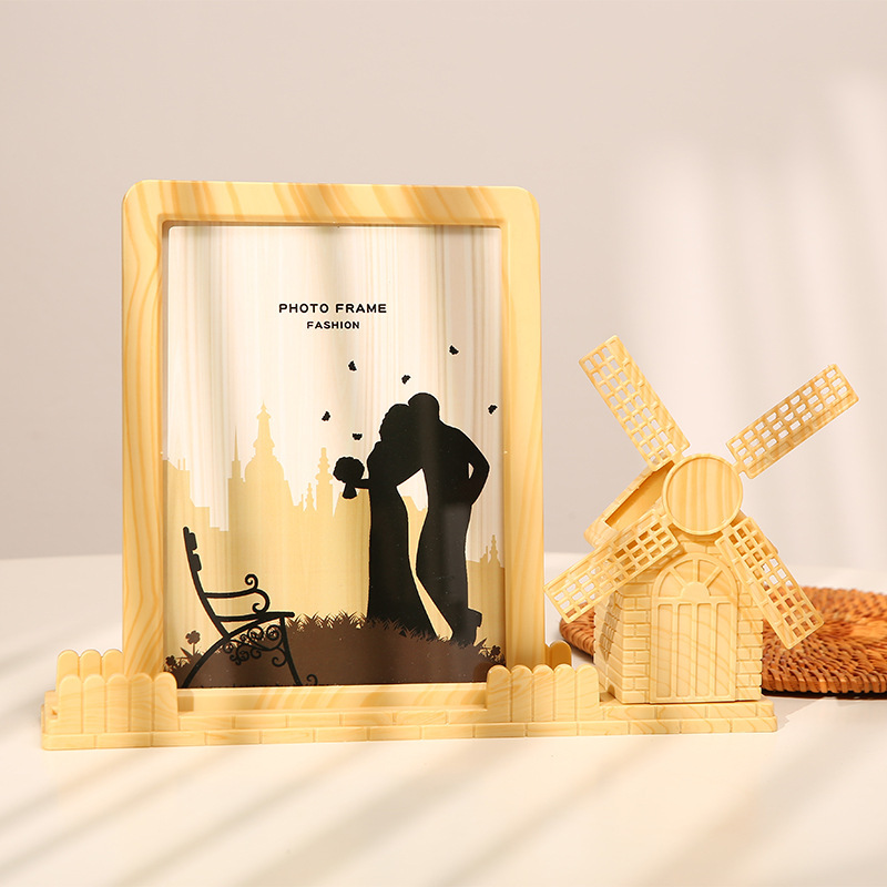 Creative 7inch Windmill Ferris Wheel Photo Frame Display Stand Children's Cartoon Desktop Pen Holder Small Ornament Photo Frame Creative 7inch Windmill Ferris Wheel Photo Frame Display Stand Children's Cartoon Desktop Pen Holder Small Ornament Photo Frame