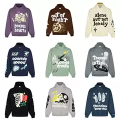 Broken planet Hooded Sweater High Street Fun 3D Printing Loose Design Sense Hoodie Trendy Brand