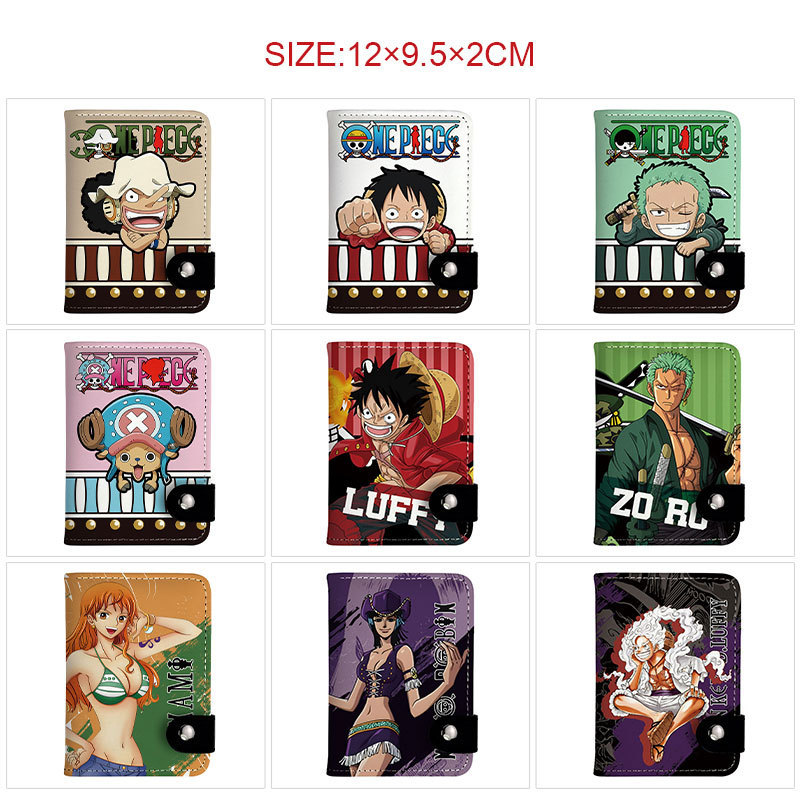 One Piece Hot Blood Adventure Animation Surrounding Vertical Button Wallet for Men and Women Students with Card Bag Coin Purse One Piece Hot Blood Adventure Animation Surrounding Vertical Button Wallet for Men and Women Students with Card Bag Coin Purse