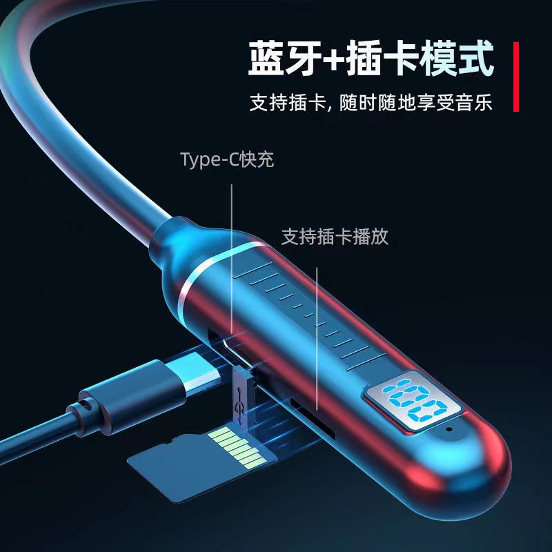 ワイヤレスBluetoothイヤホン 超長時間バッテリー持続 スタンバイ時間長 大容量バッテリー デジタルディスプレイ スポーツ用ネックバンド型Bluetoothイヤホン 超高音質|undefined