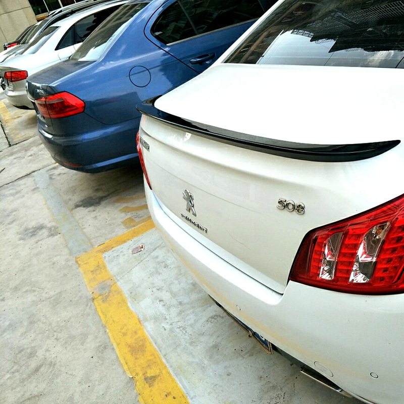Suitable for 2011-2017 Peugeot 508 Rear Wing Logo 508 Modification Special Punch-Free Paint Pressure Rear Wing
