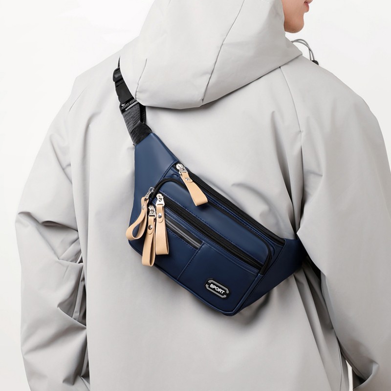 Venta al por mayor nueva riñonera impermeable para hombres y mujeres multifuncional de gran capacidad ocio deportes viajes caja registradora resistente al desgaste billetera móvil