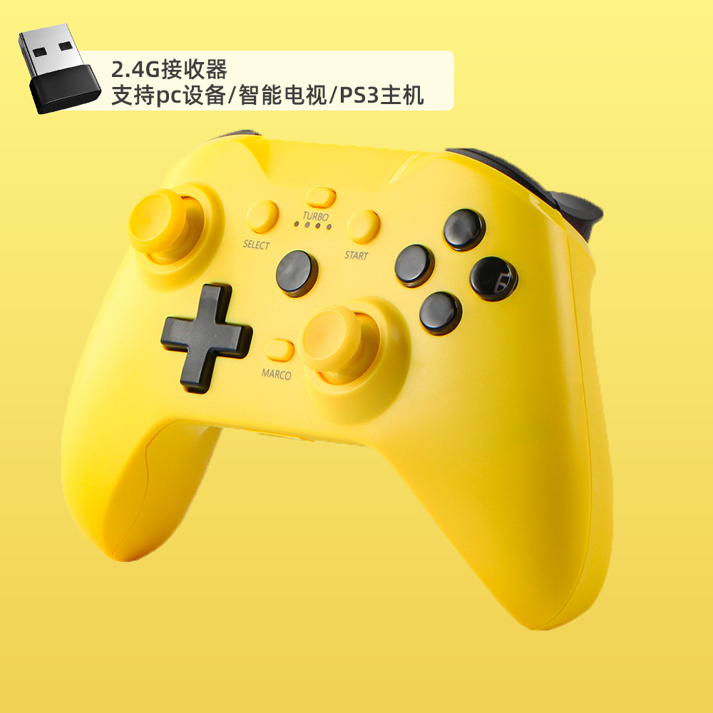 Manija inalámbrica del juego de Bluetooth del nuevo modelo privado del fabricante con la manija continua del interruptor de programación macro de la vibración de 6 ejes