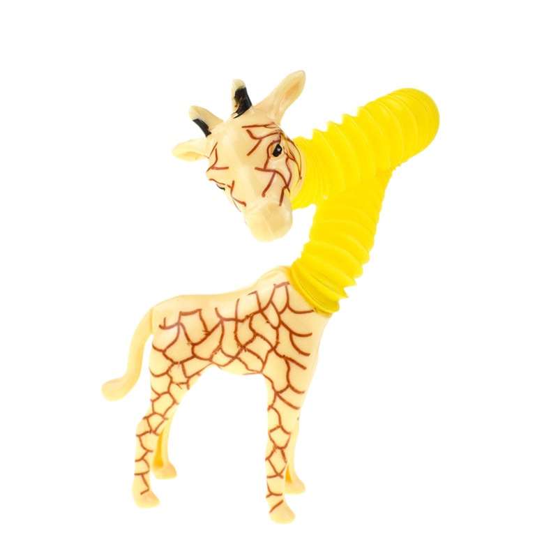 Fashion Light-emitting Extension Tube Giraffe Dog Shark Dolphin Pressure Reduction Toy 1 Piece display picture 1