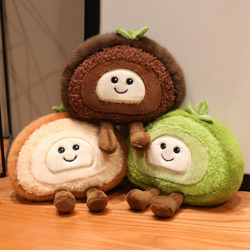 Creativo pequeño pastel de piel de tigre serie de rollo de peluche colgando suizo pequeño colgante de dibujos animados llaveros regalos para chicas