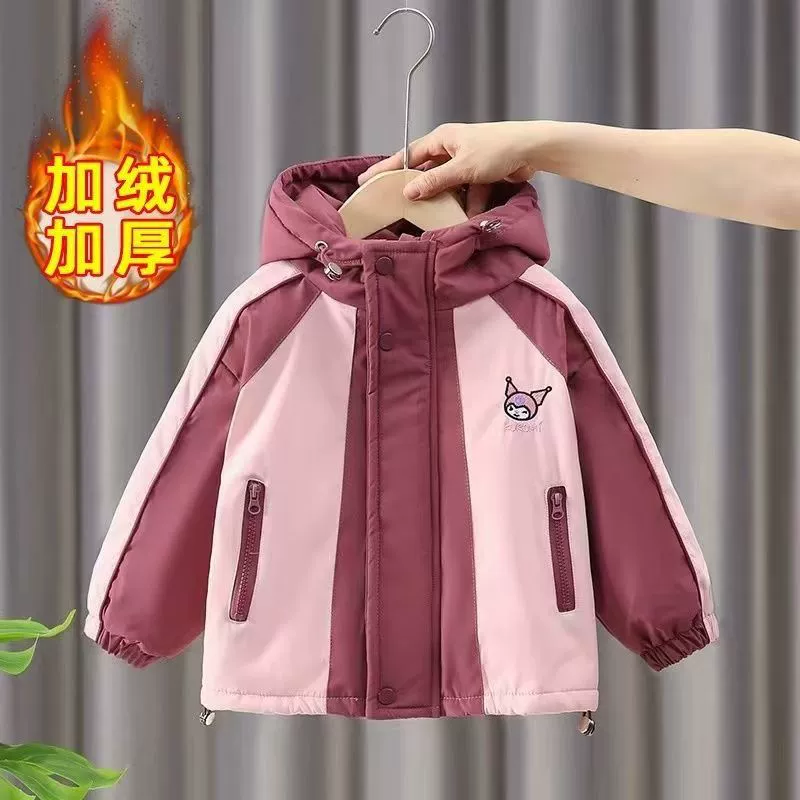 Девушка 2024 новая осенняя и зимняя хлопчатобумажная одежда для детей