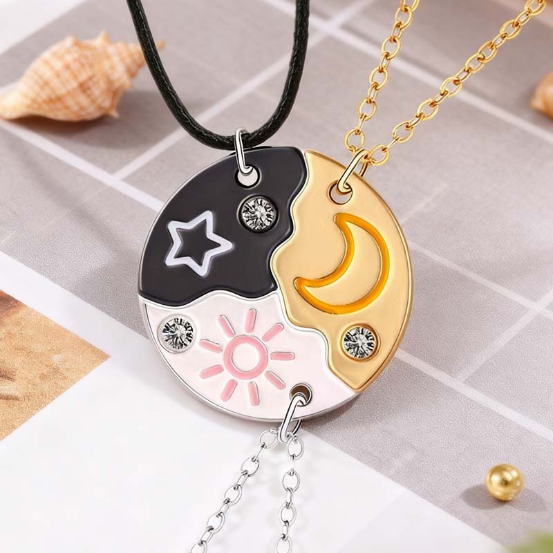 European and American Cross-Border Fashion Letters Best Friend Forever Best Friend Bff Heart Stitching Necklace European and American Cross-Border Fashion Letters Best Friend Forever Best Friend Bff Heart Stitching Necklace