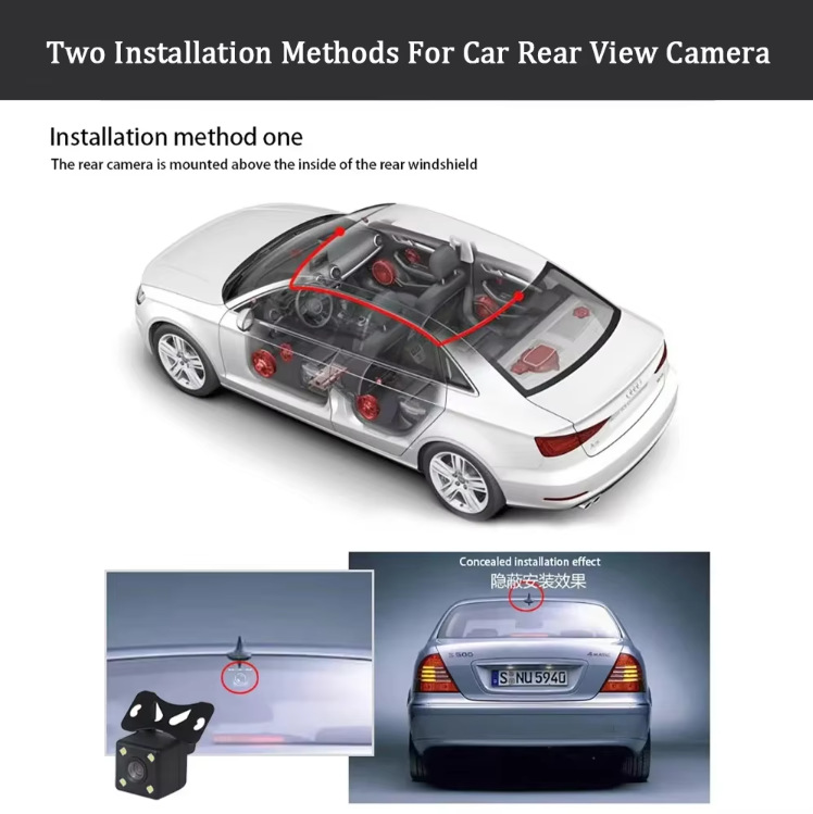 Triple-lens dashcam 1080P high-definition three-camera WIFI connection night vision wide-angle car recorder