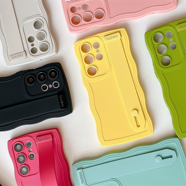 Suitable for Samsung S26/S24 Wristband A55 Stand A32 Phone Case A52/A36 Cross-Border A16 Niche S23/A05