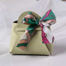 欧式ins风婚礼喜糖袋皮质手提喜糖包结婚伴手礼糖果礼盒轻奢风