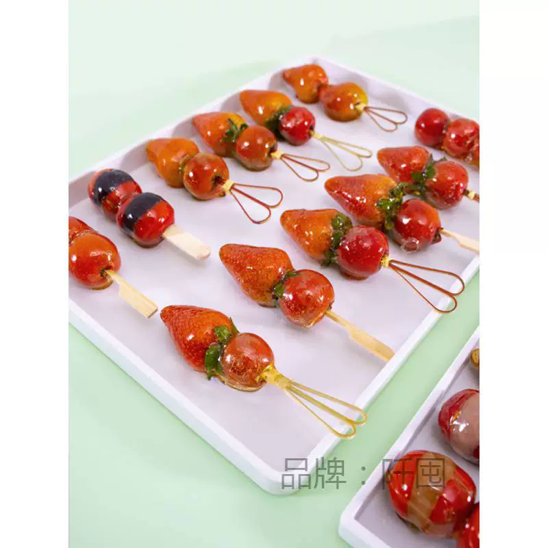 Интернет Знаменитости Маленькая Строка С Сахарным Покрытием Ягоды Специальный Дисплей Подвеска Тарелка Пластик Меламин Пластина Лоток Акриловые Антипригарные Пластины