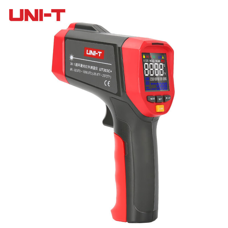 UID UNI-T UT303C + termómetro infrarrojo termómetro industrial de aceite y agua pistola de temperatura puntual