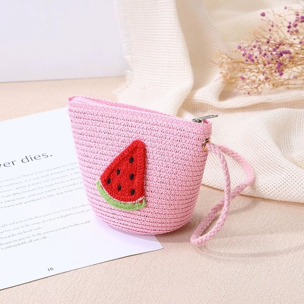 Water pink watermelon flat bag