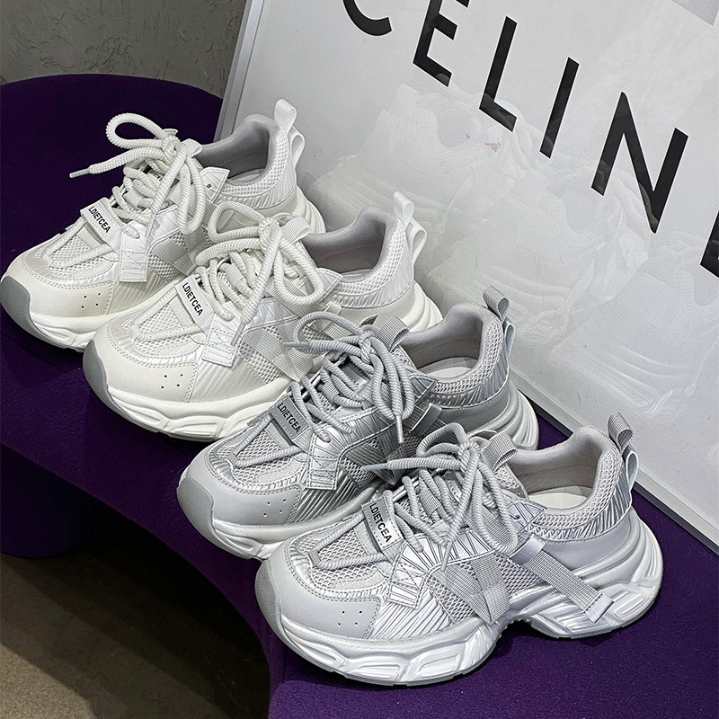 European Station Entry Luxury Genuine Leather All-Match Platform Height-Increasing Torre Shoes Women's 2025 Spring and Autumn Fashion Casual sneaker