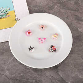 卡通可爱发饰头饰树脂AB胶饰品配件儿童发夹耳钉配饰手工diy饰品