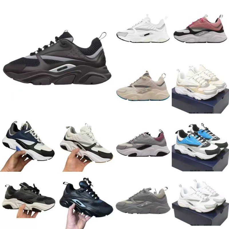 European New Model B22 Sports Casual Thick-Soled Fashion Retro Breathable Men's and Women's Height-Increasing Dad Shoes Cross-Border