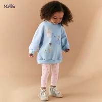 Little maven новый европейский и американский свитера для девочек костюм осень с длинными рукавами мультфильм детский набор милая детская одежда