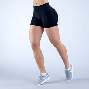 Df Cross-Border Pure Color Seamless Butt-Lifting Yoga Shorts Tight-Fitting Sports High-Elastic Breathable Quick-Drying Shorts