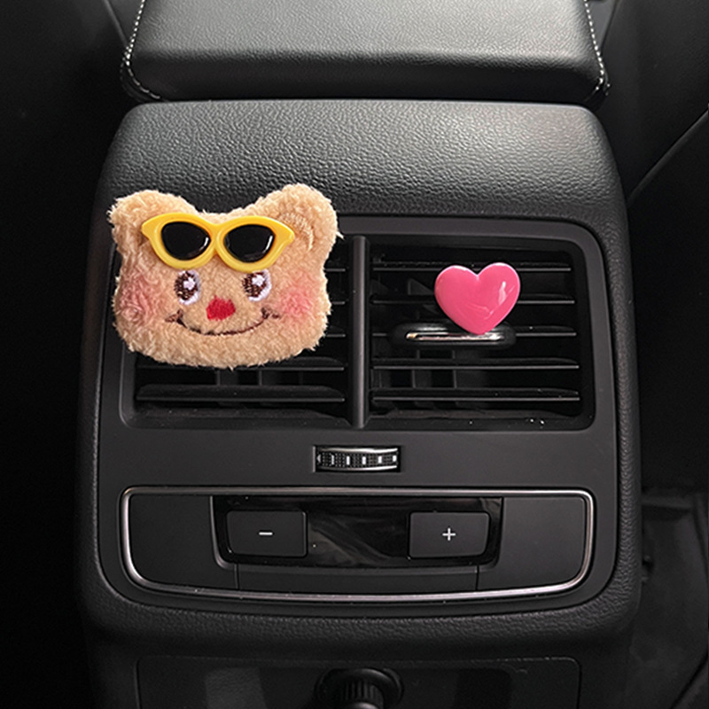 노란색 선글라스 버터 곰 공기 배출구 (향 포함)