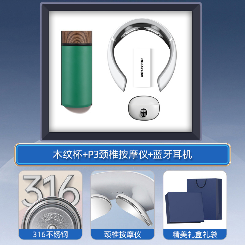 Conjunto de regalos de negocios, taza térmica inteligente, logotipo impreso, regalos prácticos para eventos de apertura de clientes