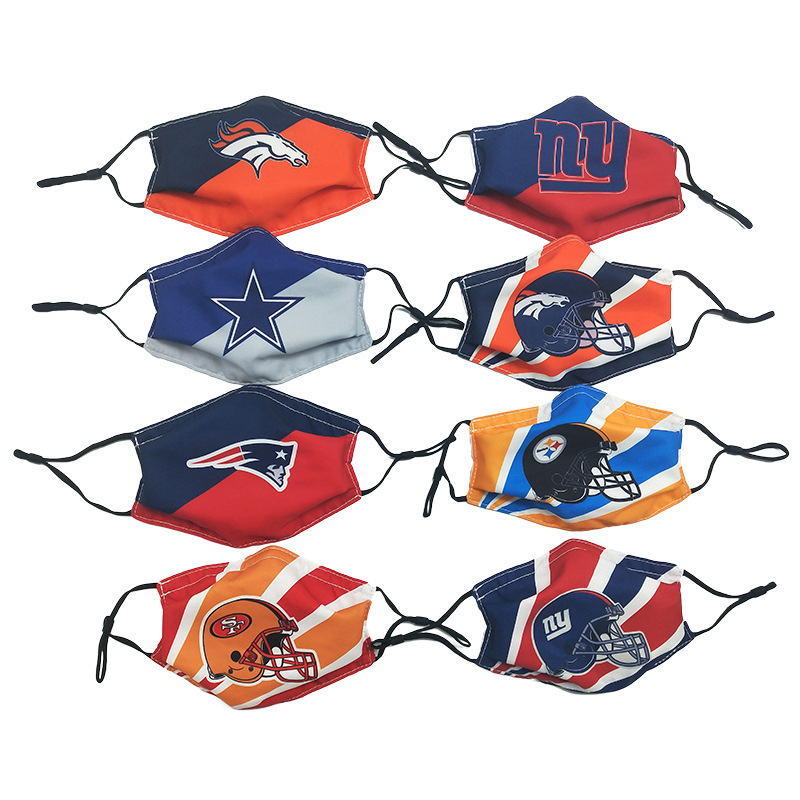 El logotipo del equipo de fútbol de la NFL de EE. UU., El uso diario de máscaras anti-smog y a prueba de polvo se puede insertar con un filtro para determinar Z