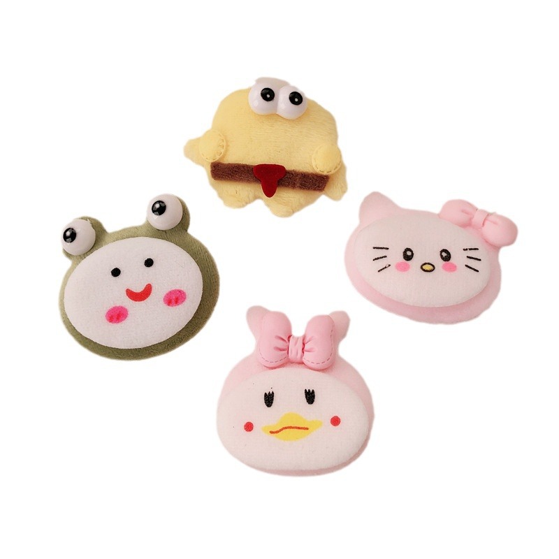 Caricatura gatito lindo peluche clips belleza arco dulce conejo un clip de cabello lateral universal toque de cabeza