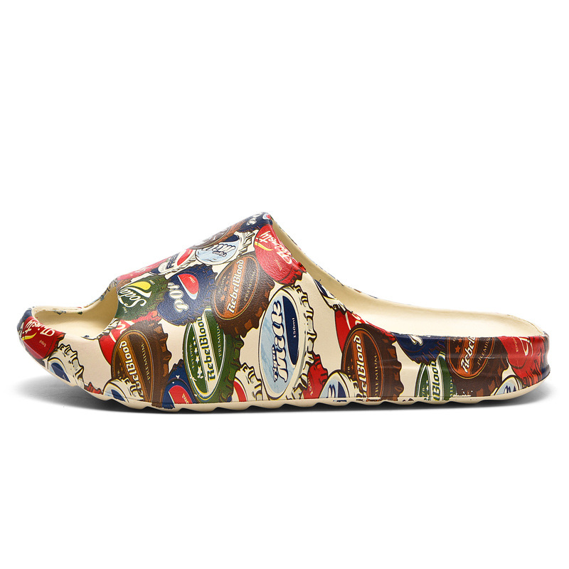Zapatillas de hombre resistentes al desgaste con base suave para pisar mierda en el hogar baño al aire libre sand sandalone casual