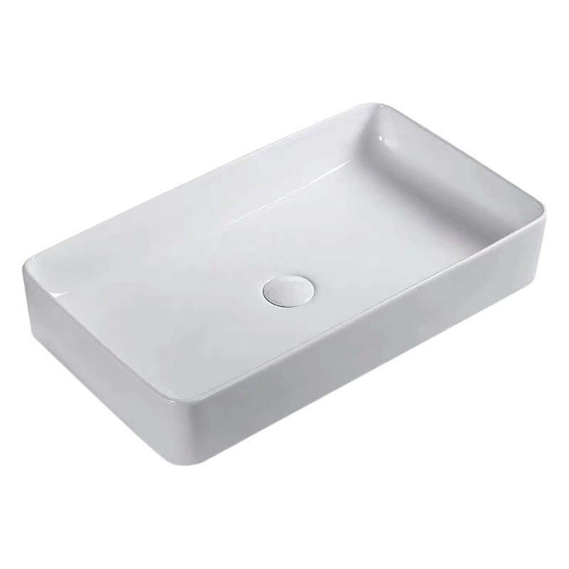 Cuenca superior lavabo de cerámica lavabo Hotel arte cuenca baño cuadrado Oval lavabo del hogar cuarto de baño