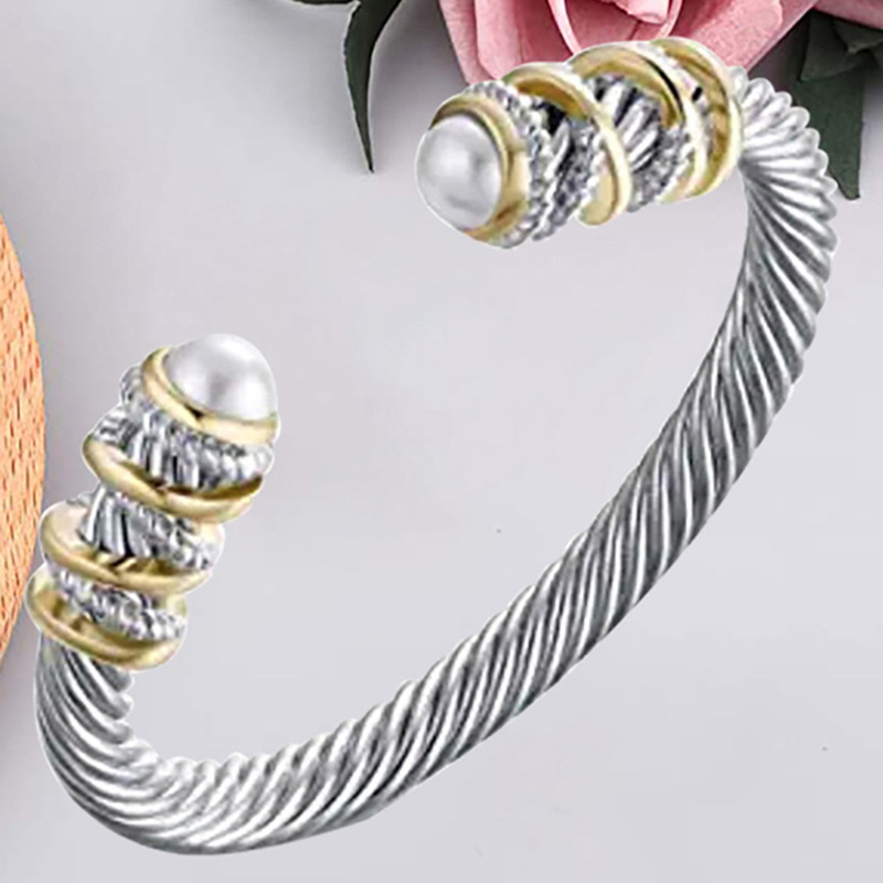 in stock bracelet European and American fashion hot stainless steel cable wire rope men and women bracelet bracelet manufacturers direct supply