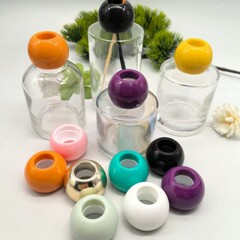 メーカー特恵販売28歯プラスチックアロマカバー円形無火藤条拡香キャップPPセット香水精油