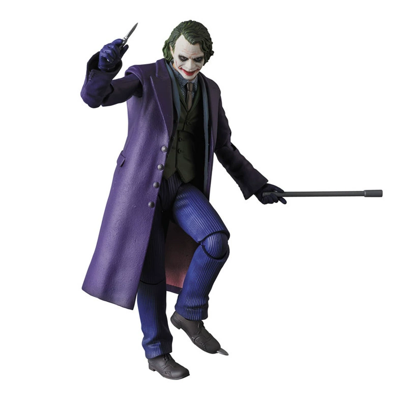 Супергеройская статуэтка Batman Dark Knight MAFEX 051 Мимика Клоуна Подвижная модель