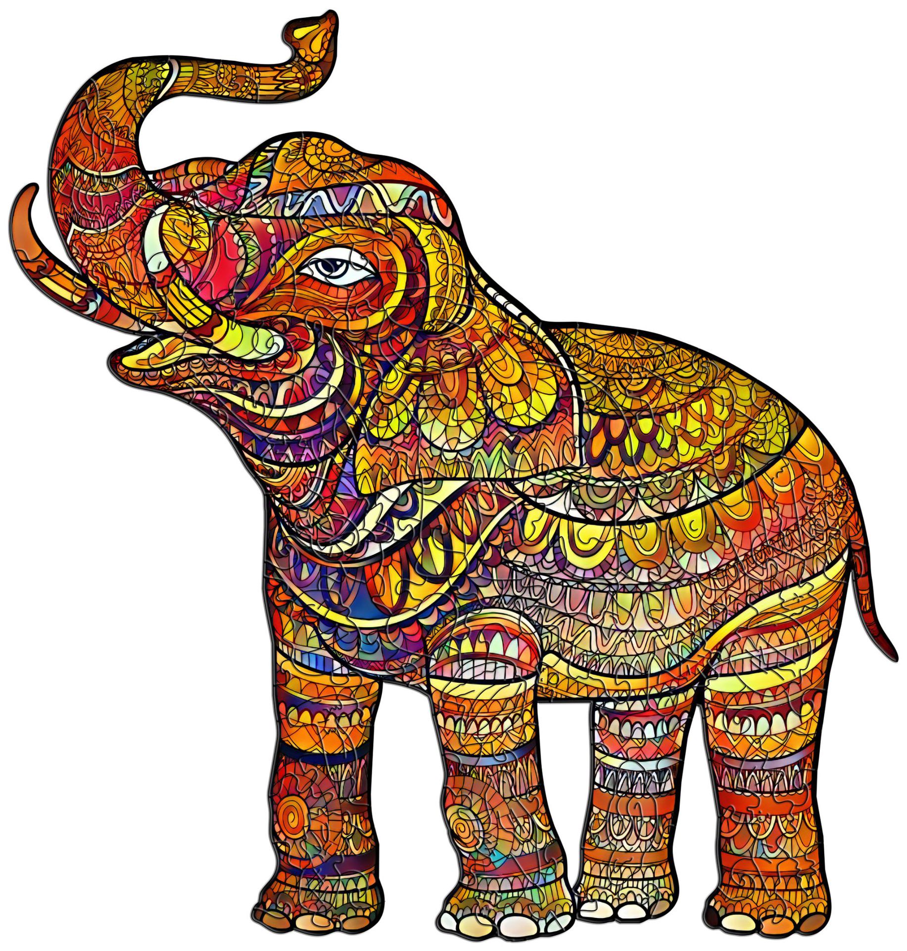 Especial en forma de rompecabezas de madera León búho Lobo Tyrannosaurus animal transfronterizo rompecabezas irregular bloques de construcción de los niños de juguete