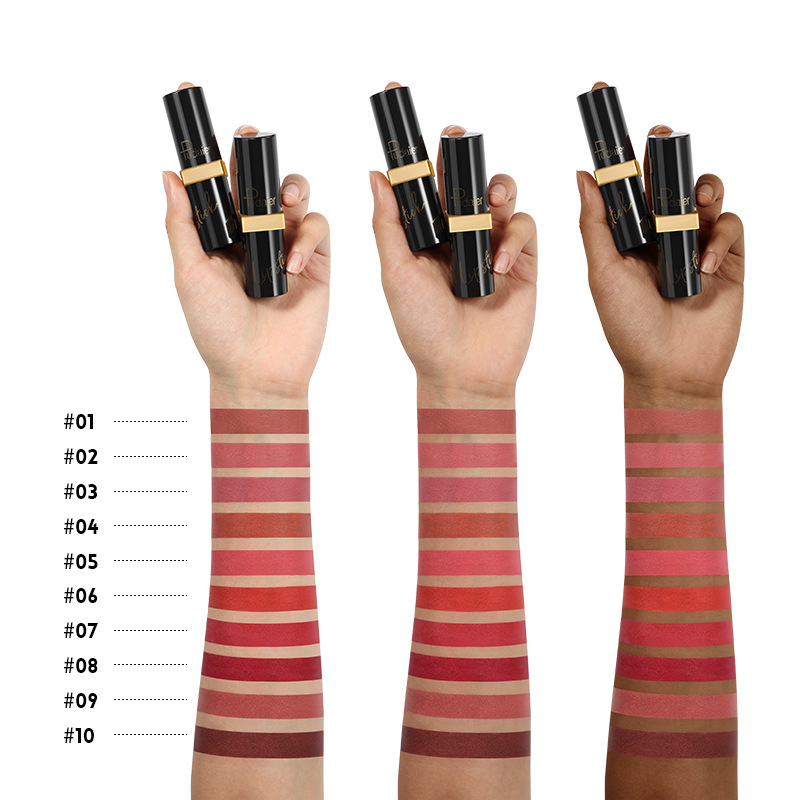 Matte Lipstick 10 Colors Velvet Non Stick Cup Lip Gloss European And American Lip Gloss Lip Gloss_voghion.com