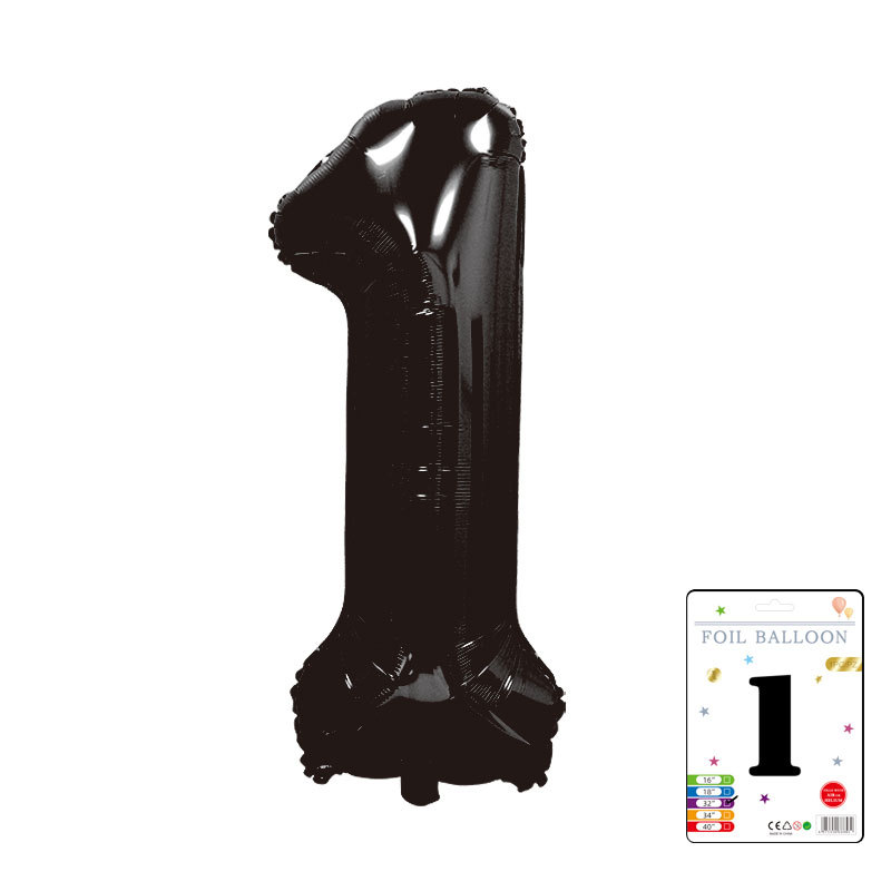 Globo digital de 32 pulgadas, embalaje de tarjeta de papel independiente, versión estadounidense, película de aluminio delgada, embalaje fino, papel de aluminio, globo de cumpleaños